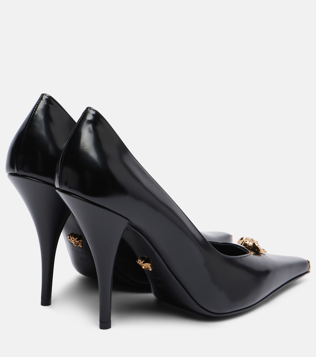 Pumps La Medusa 105 aus Leder | Versace