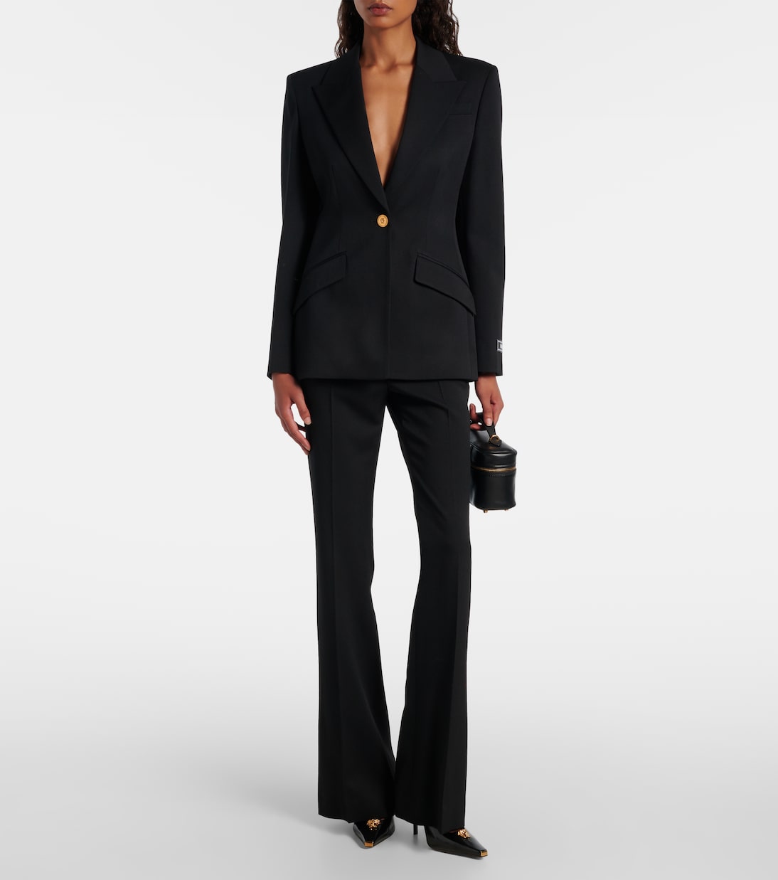 Pumps La Medusa 105 aus Leder | Versace