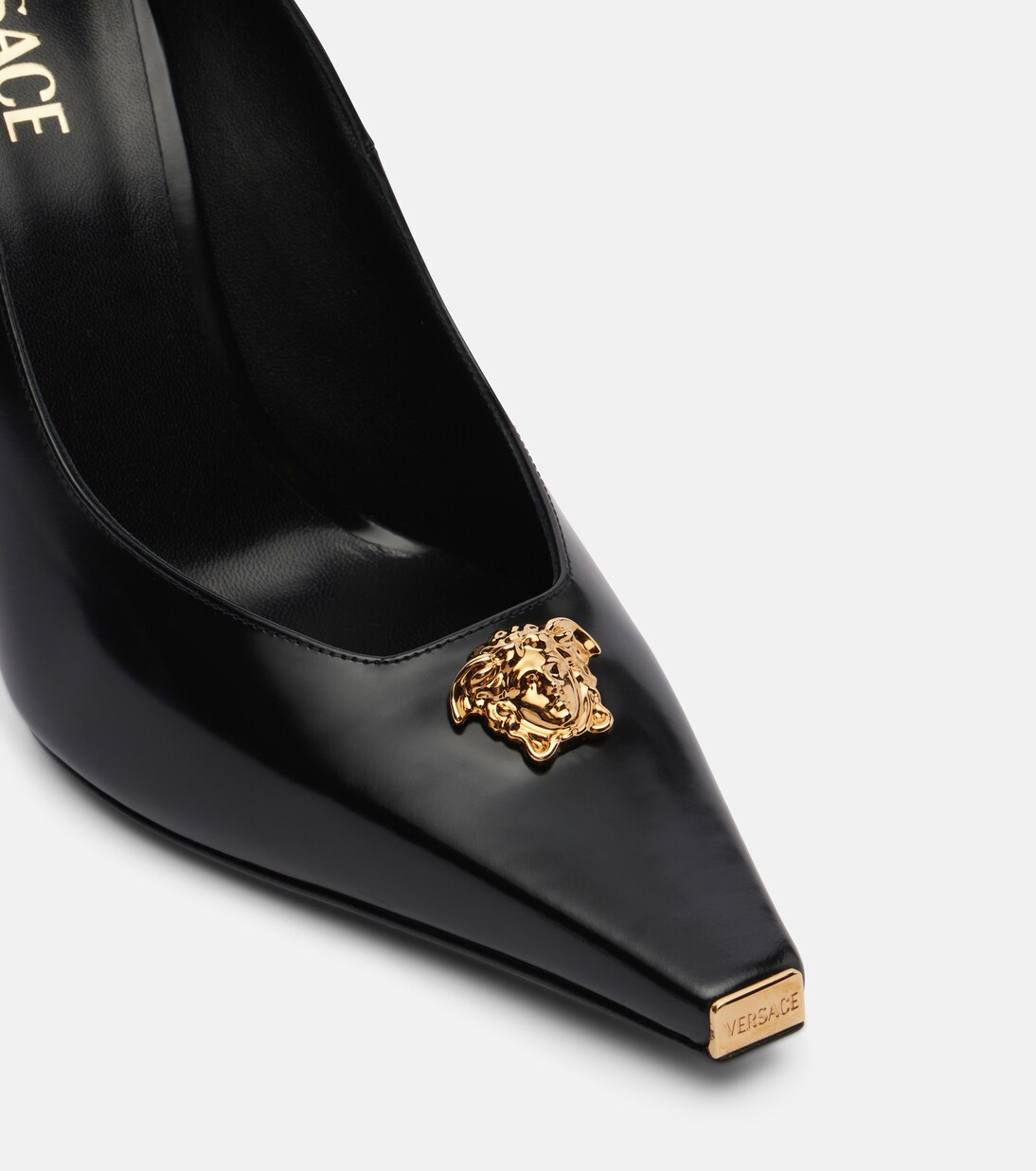 Pumps La Medusa 105 aus Leder | Versace