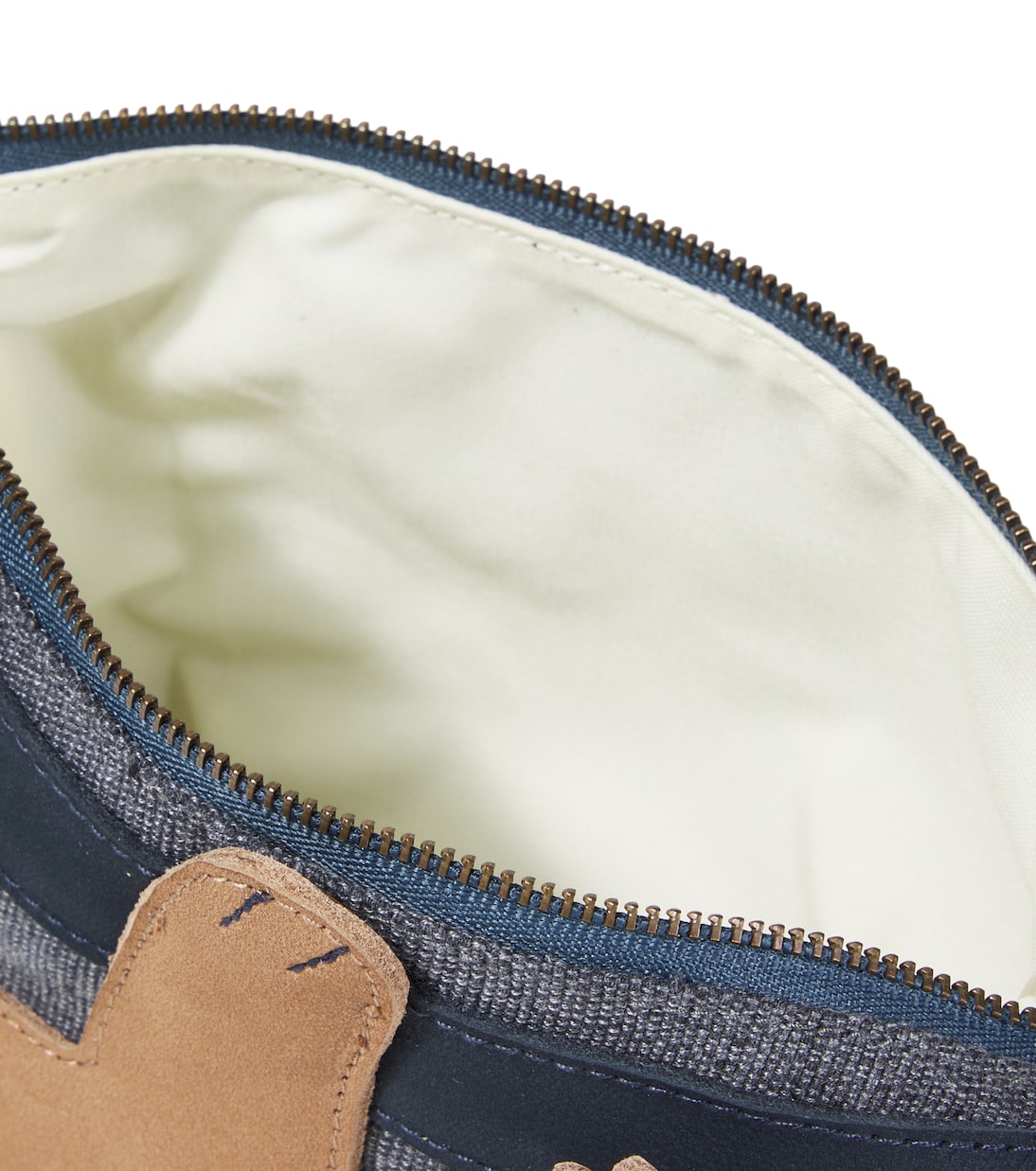 Talei leather and cotton-blend belt bag | Donsje