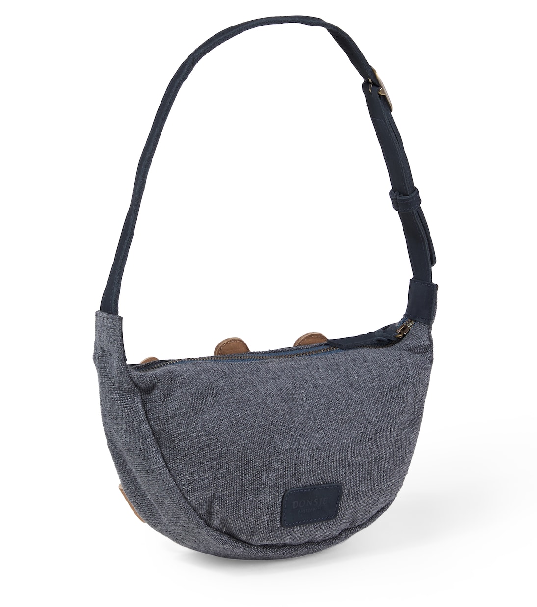 Talei leather and cotton-blend belt bag | Donsje