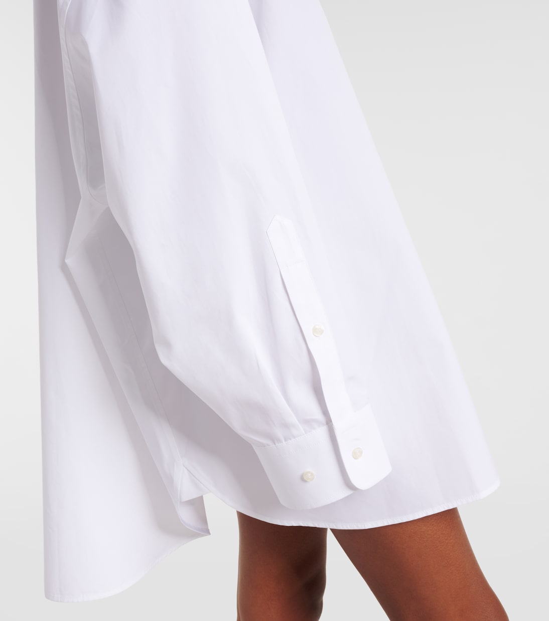 Hemdblusenkleid aus Baumwollpopeline | Wardrobe.NYC