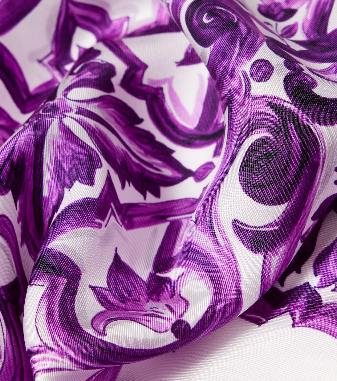 Majolica printed silk twill scarf | Dolce&Gabbana