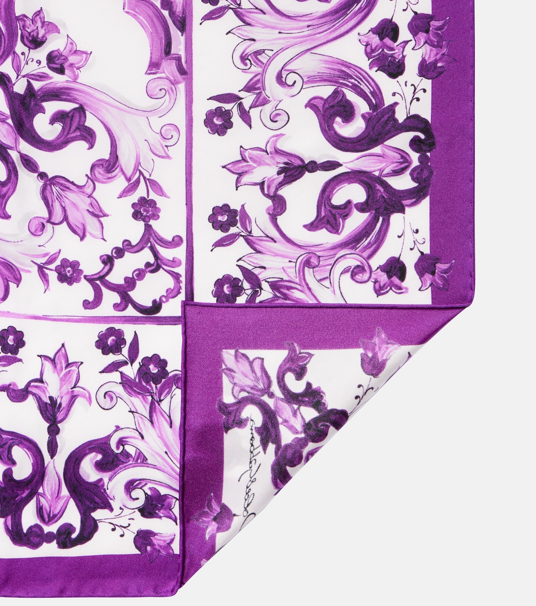 Majolica printed silk twill scarf | Dolce&Gabbana