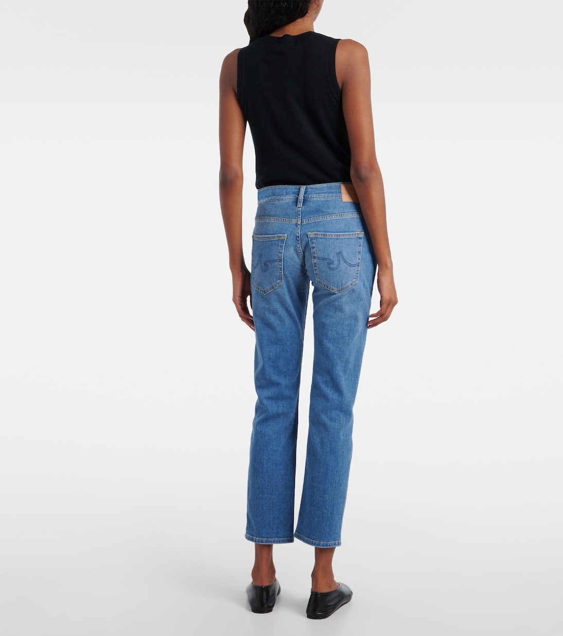 Jean slim Exboyfriend à taille mi-haute | AG Jeans