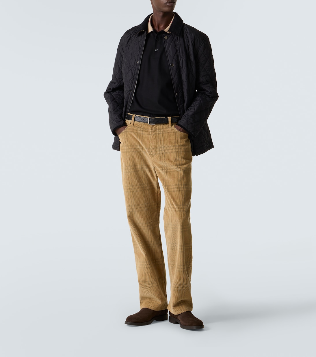 Burberry Check corduroy straight pants | Burberry