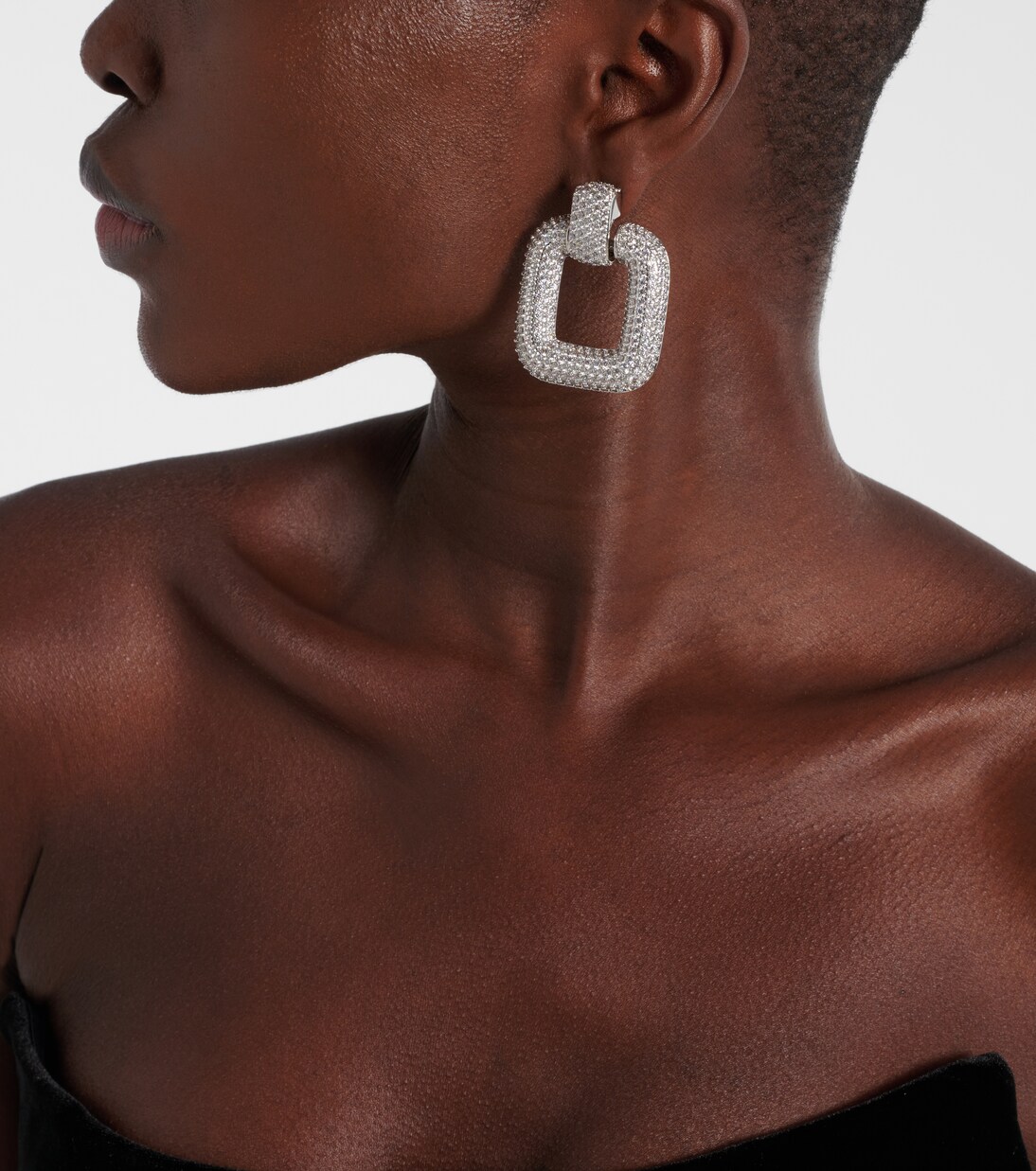 Boucles d'oreilles à cristaux | Self-Portrait