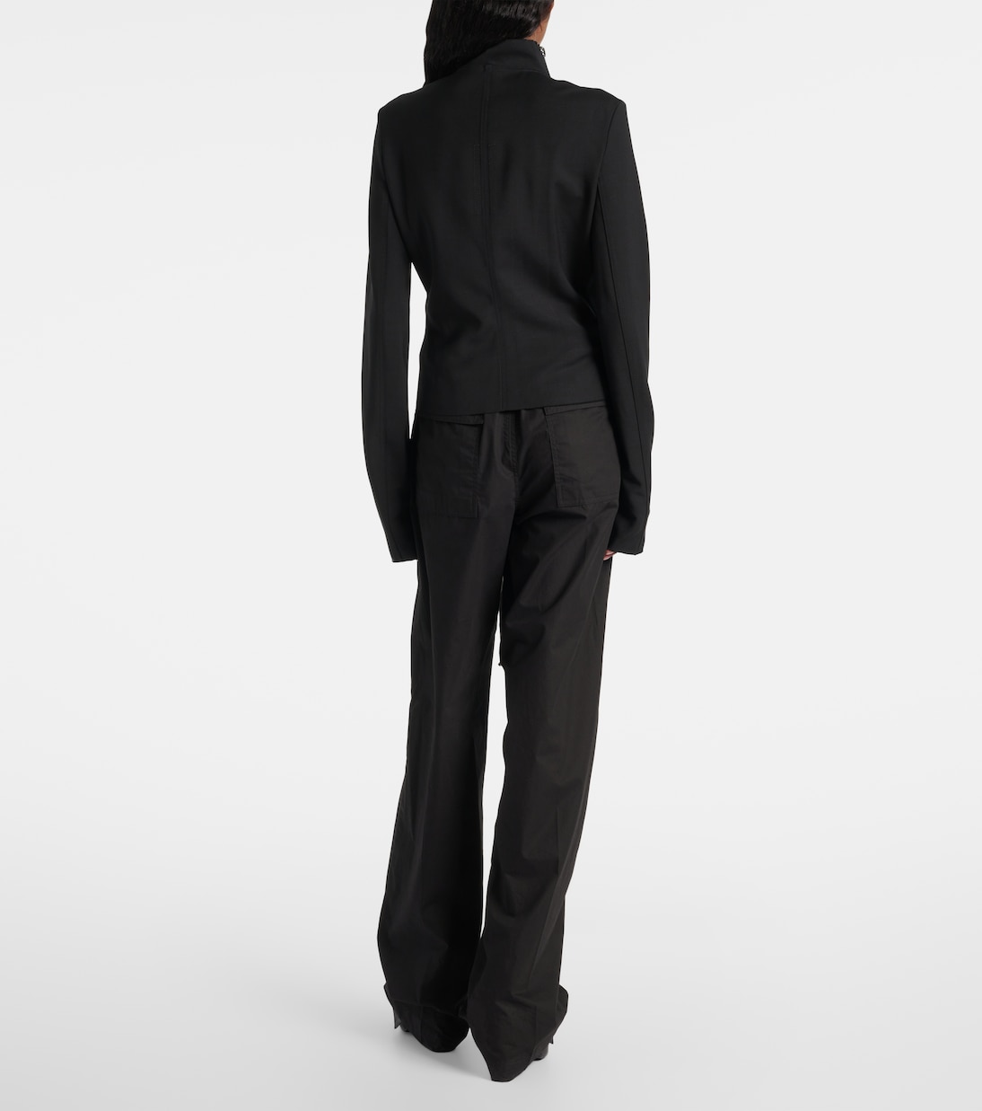 Gary cropped wool-blend jacket | Rick Owens