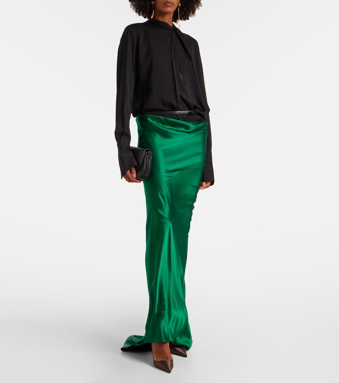 Bluse aus Seidensatin | Tom Ford