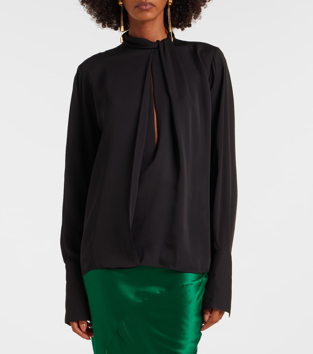 Bluse aus Seidensatin | Tom Ford