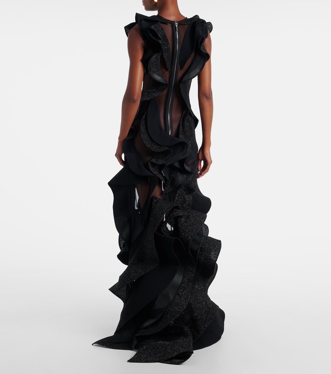 Ellipsoid Wave ruffled gown | Maticevski