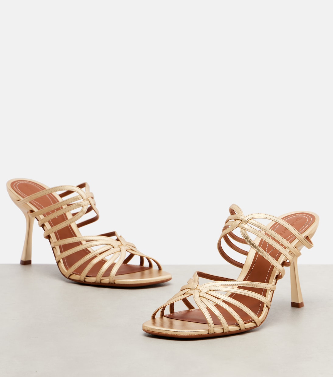 Aura 85 leather mules | Zimmermann