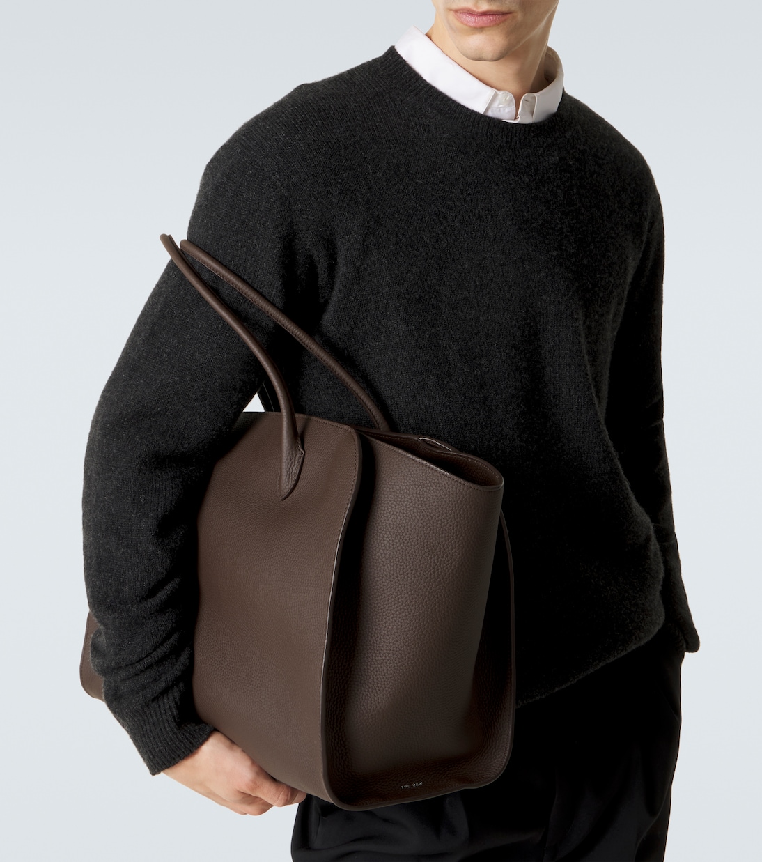 Marlo 17 leather tote bag | The Row