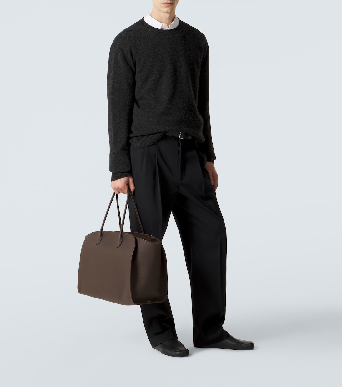 Marlo 17 leather tote bag | The Row