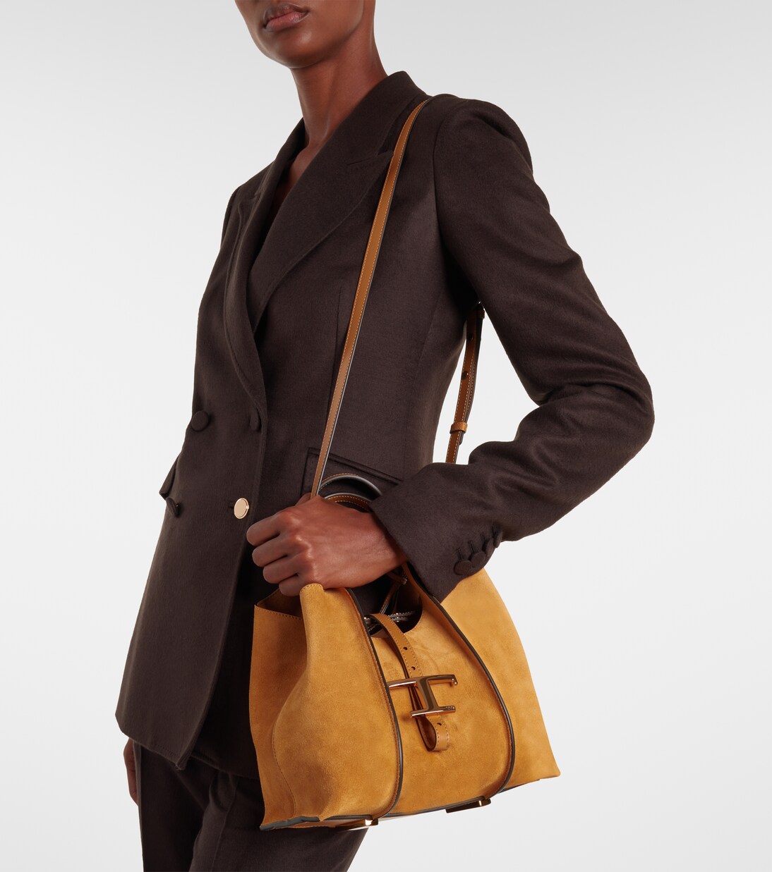 T Timeless Small suede tote bag | Tod's
