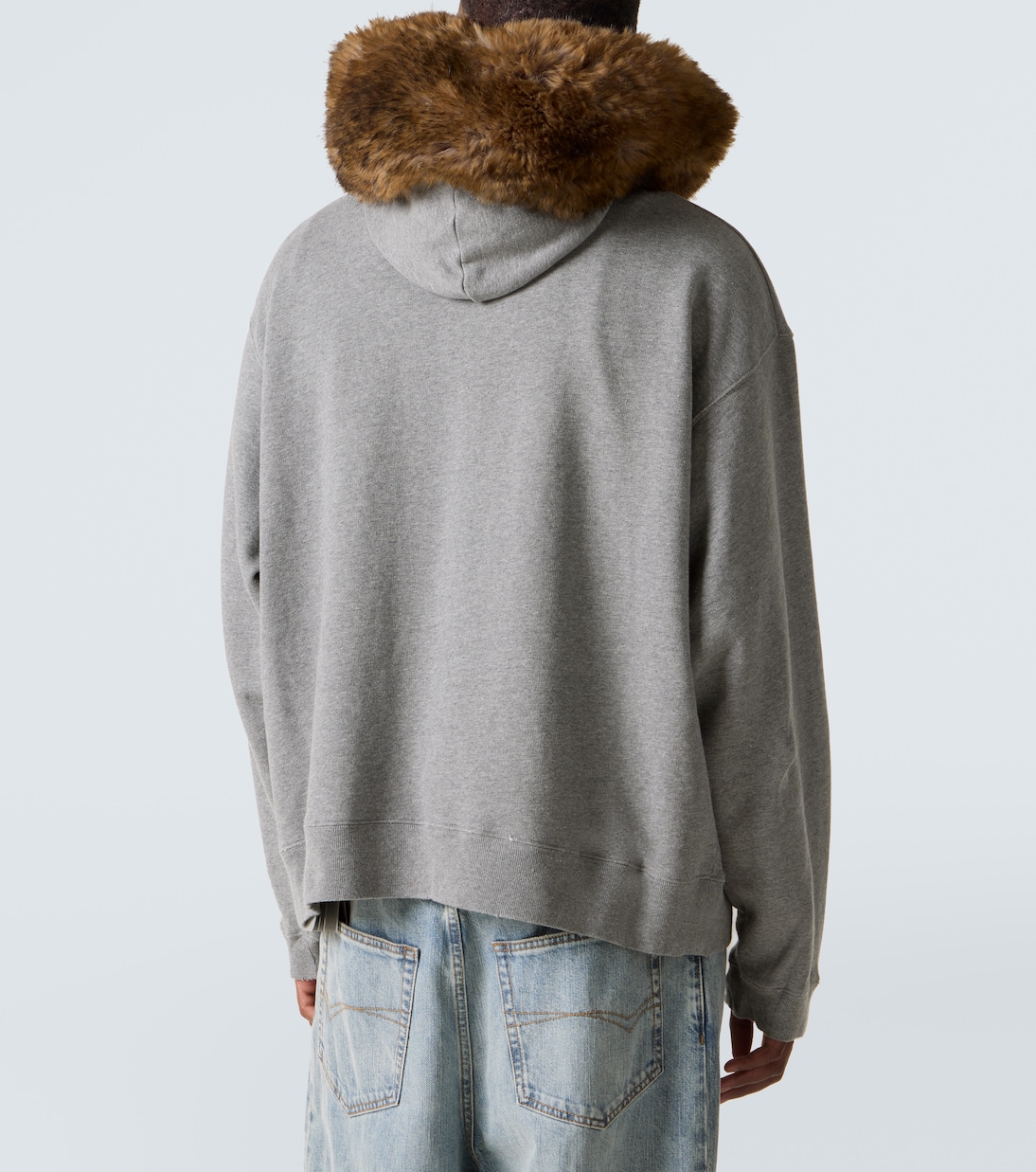 Printed cotton jersey zip-up hoodie | Balenciaga