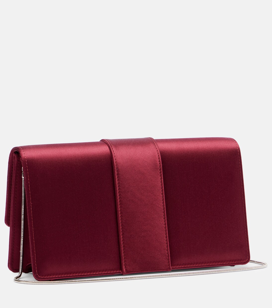 Clutch Maycap de satén adornado | Manolo Blahnik