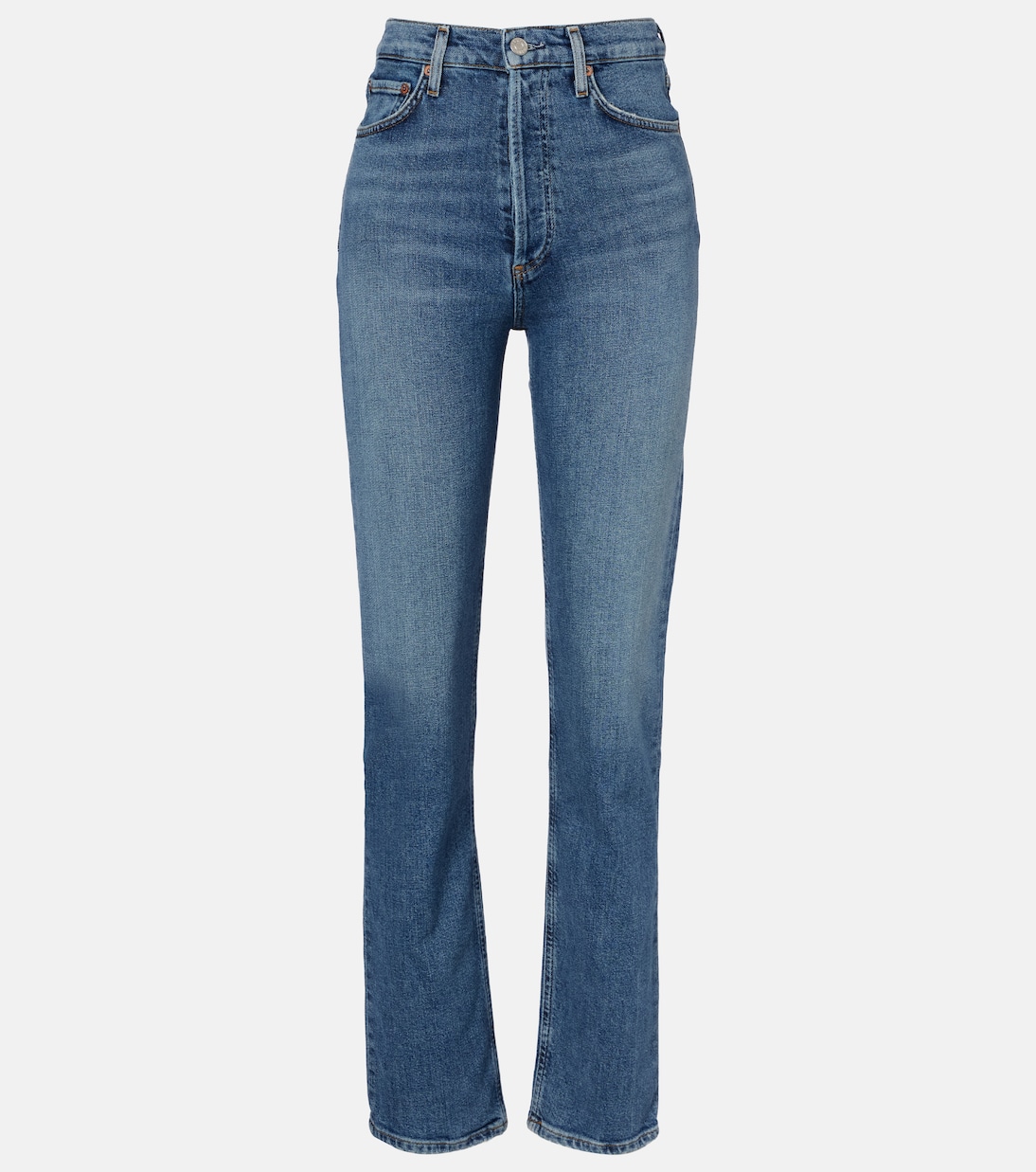 90's Pinch Waist high-rise straight jeans | Agolde