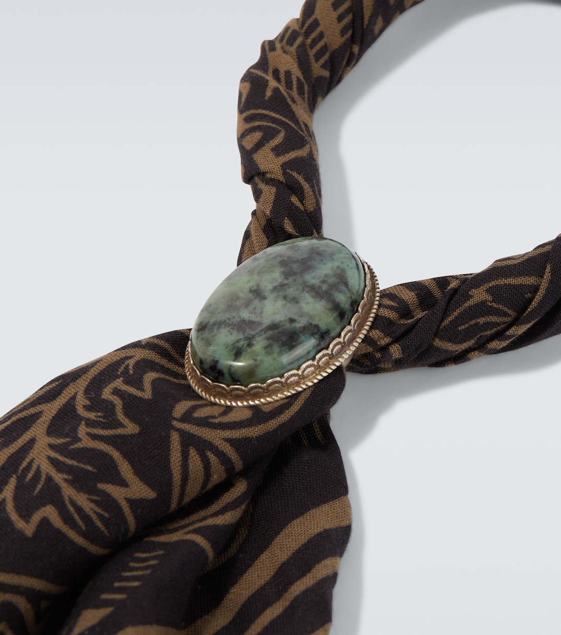Embellished printed cotton scarf | RRL