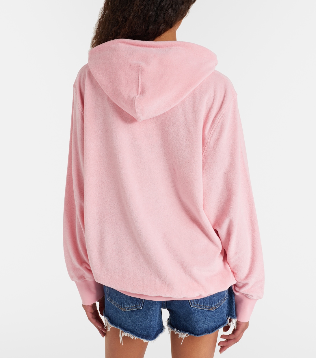 Sweat-shirt à capuche en coton à logo | Hunza G
