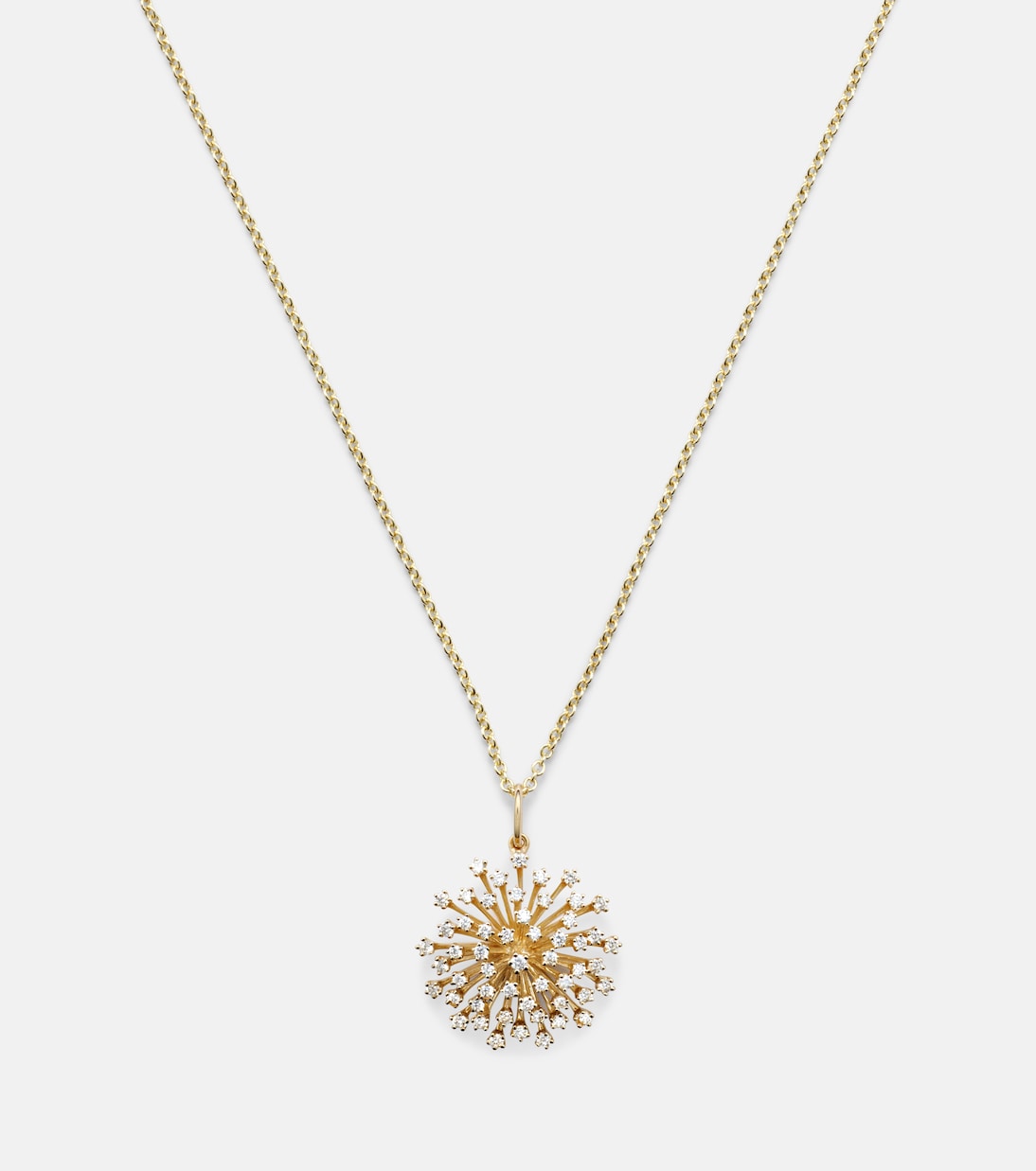 14kt gold charm necklace with diamonds | Sydney Evan