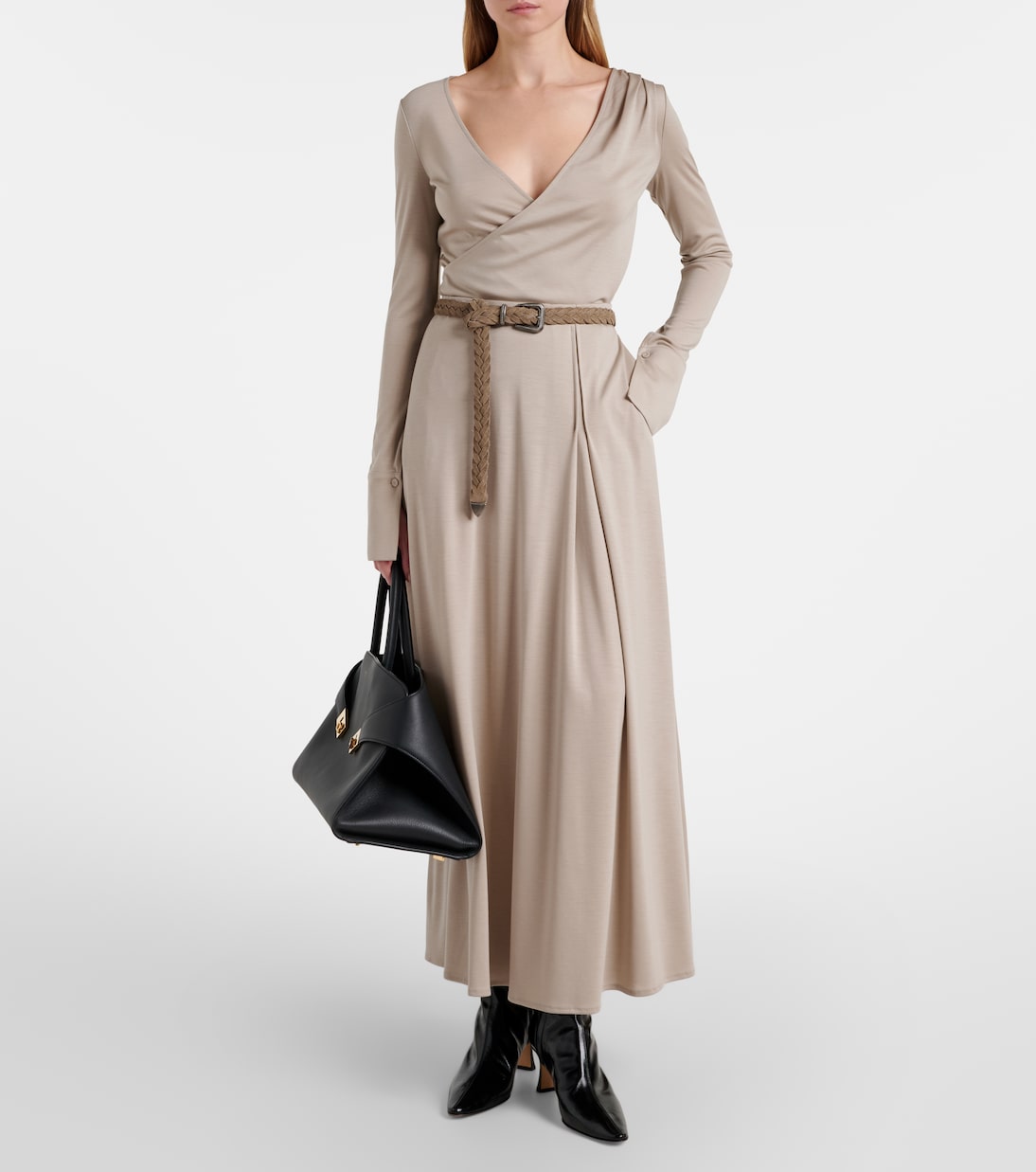 Jupe midi Stilla en laine vierge | Max Mara