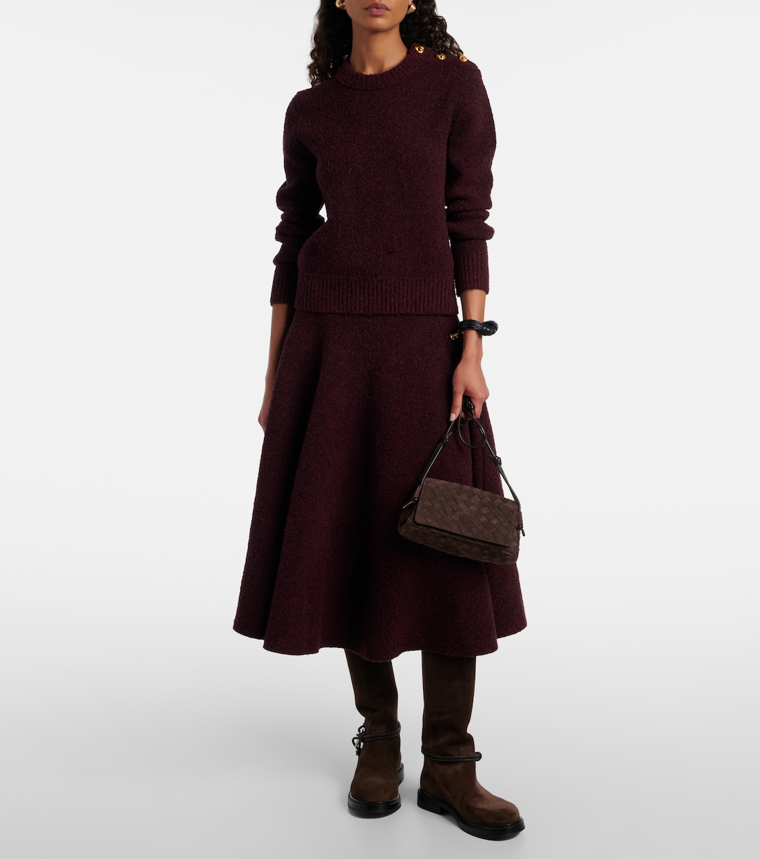 James Knot suede knee-high boots | Bottega Veneta