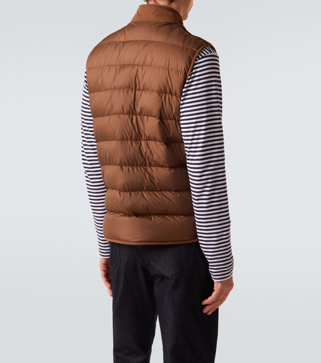 Karakai fleece-paneled down vest | Moncler