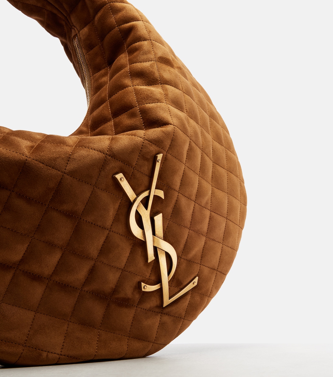 Icare Medium quilted suede shoulder bag | Saint Laurent