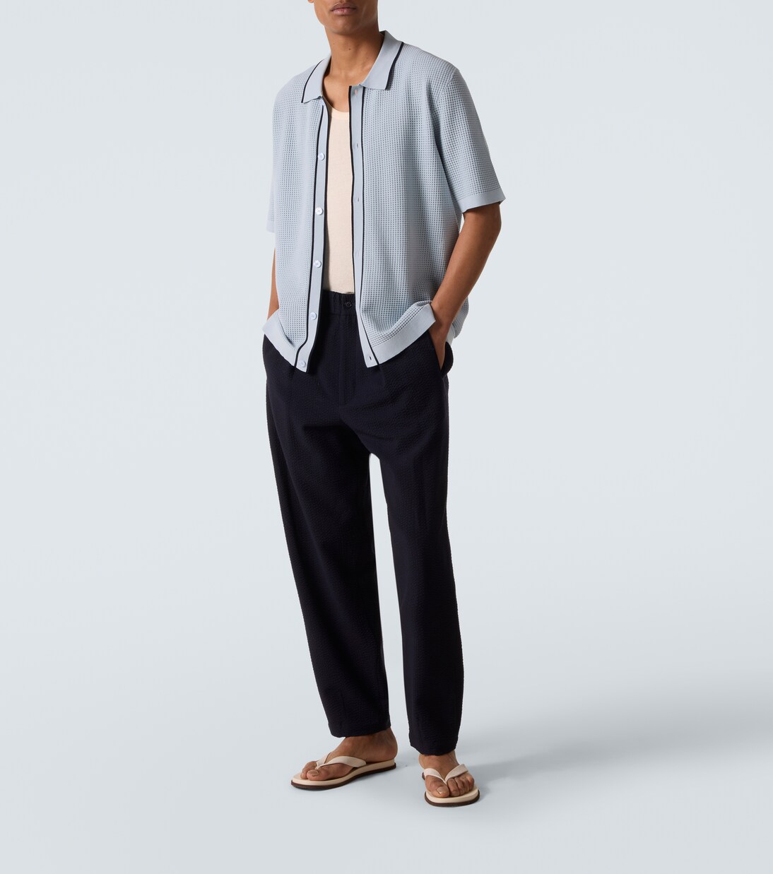 Roddy waffle-knit bowling shirt | Orlebar Brown