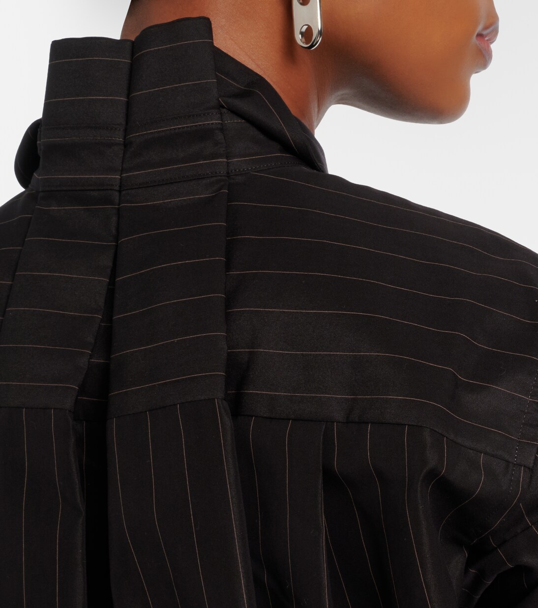 توب مخطّط من القطن المخلوط | Sacai