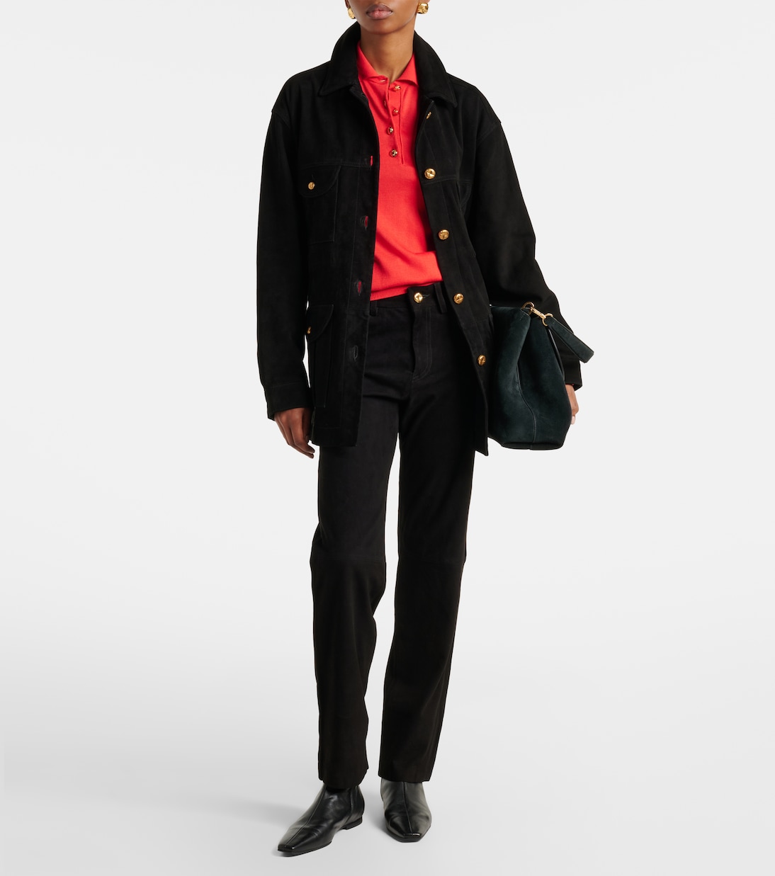 Pantalon droit Viva Paso en daim | Blazé Milano