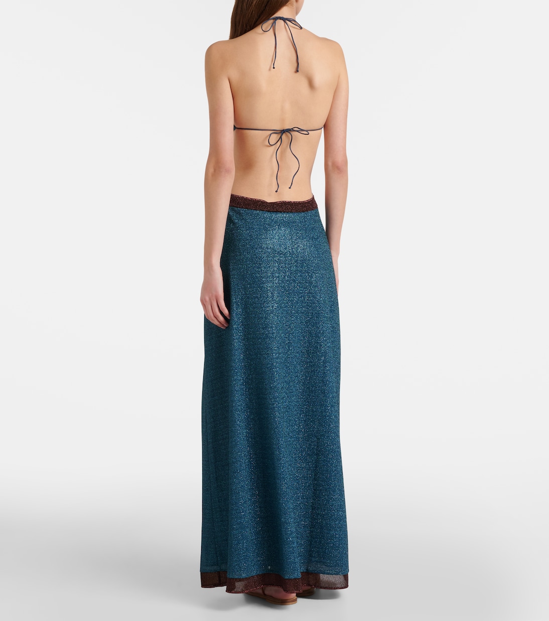 Lumière cutout halterneck maxi dress | Oséree