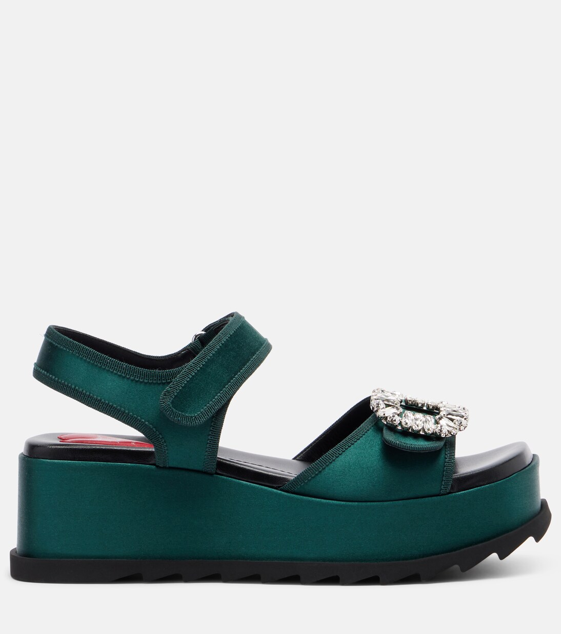 Slidy Viv' leather platform sandals | Roger Vivier
