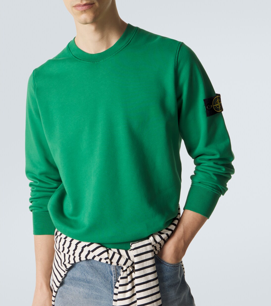 Compass cotton fleece sweatshirt | Stone Island