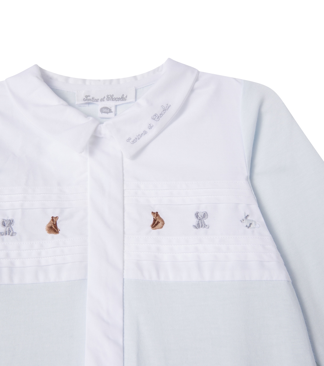 Baby embroidered cotton onesie | Tartine et Chocolat