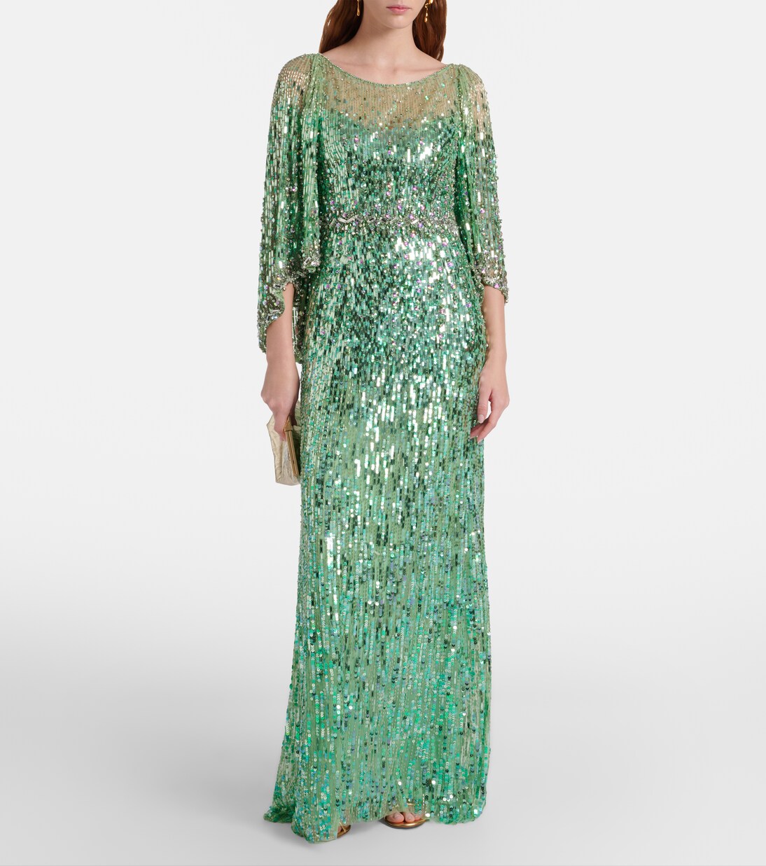 Ines embellished sequined gown | Jenny Packham