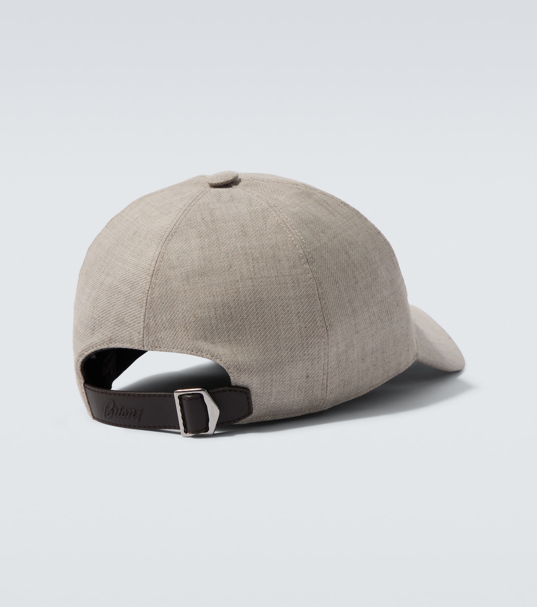 Logo linen and wool baseball cap | Brioni