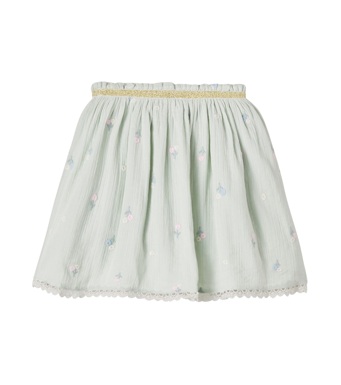 Cephee floral embroidered cotton skirt | Louise Misha