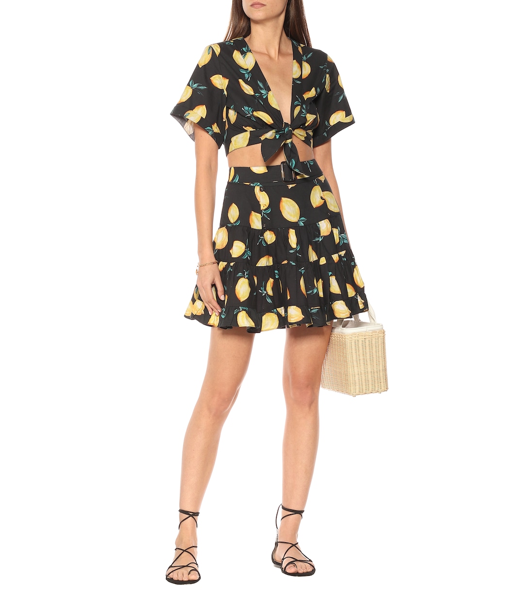Top Sandy a stampa in cotone | Alexandra Miro