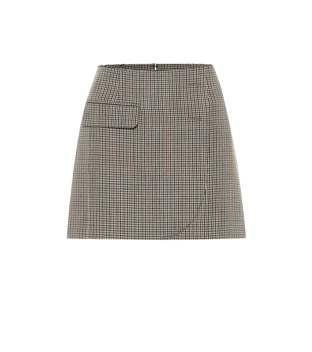 Minigonna in lana pied-de-poule | Vetements