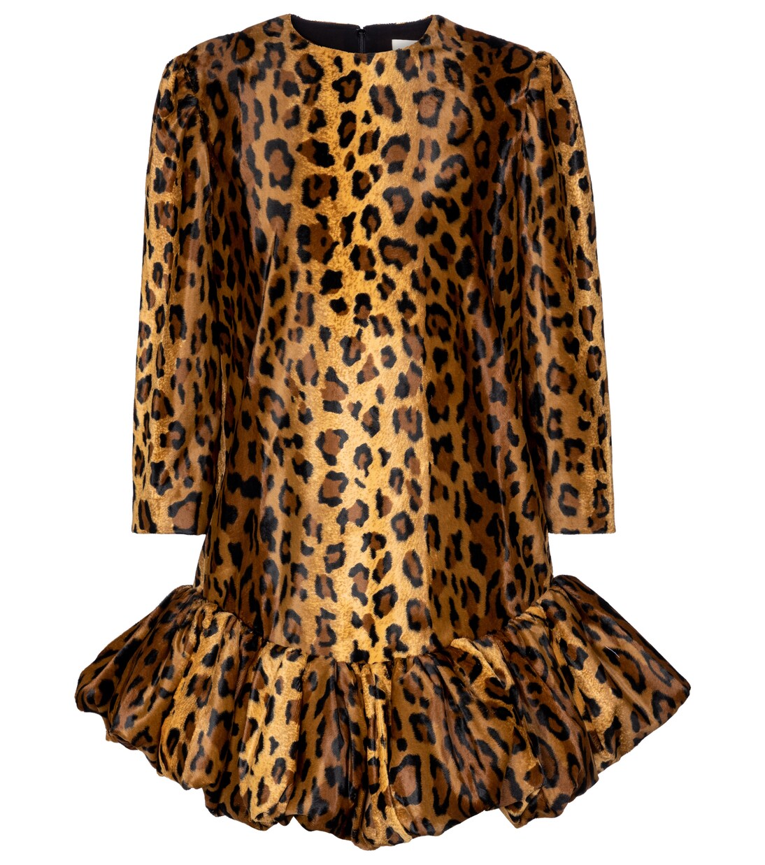 Lorie cheetah-print velvet minidress | Khaite