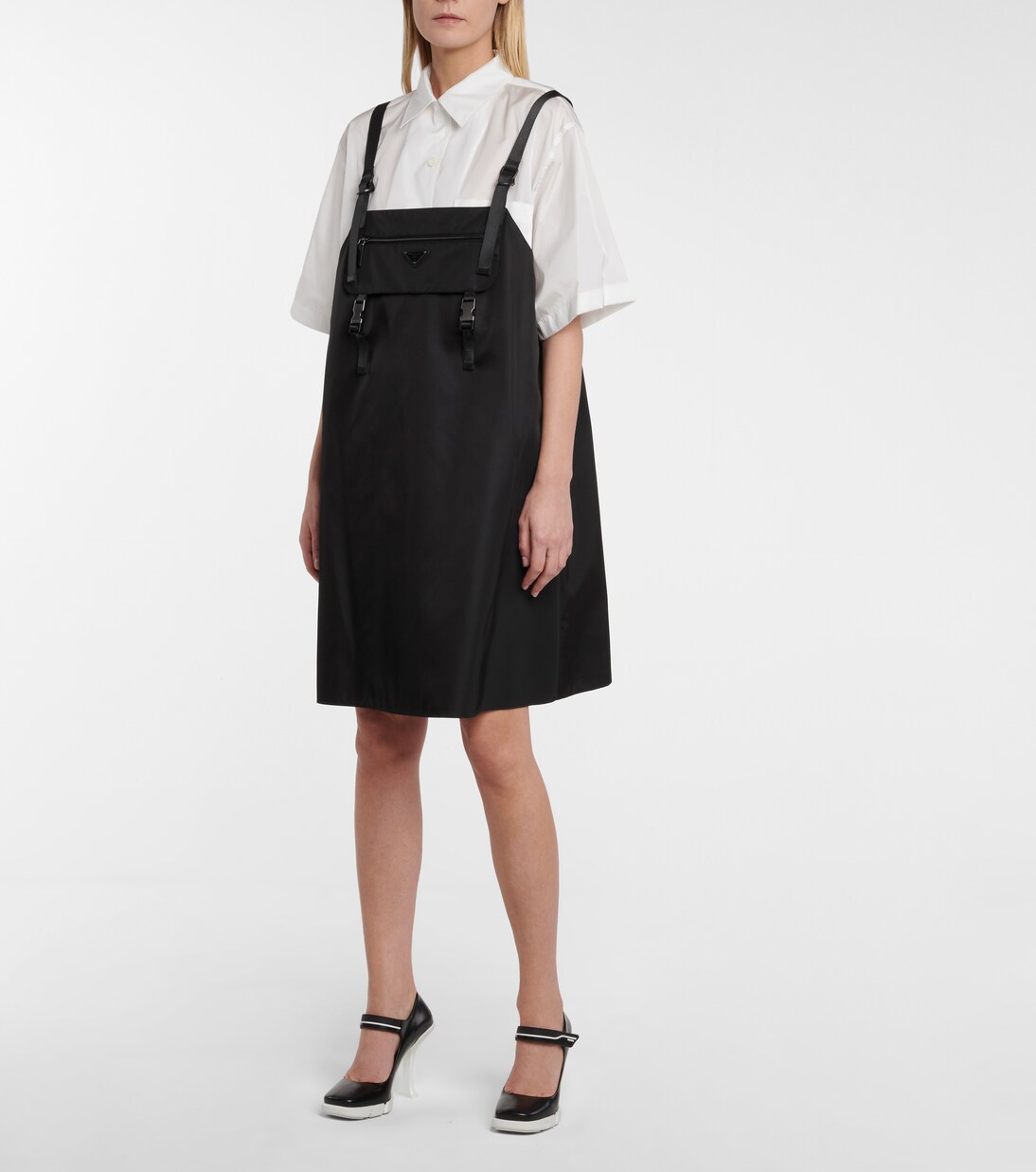 Re-Nylon minidress in black - Prada | Mytheresa