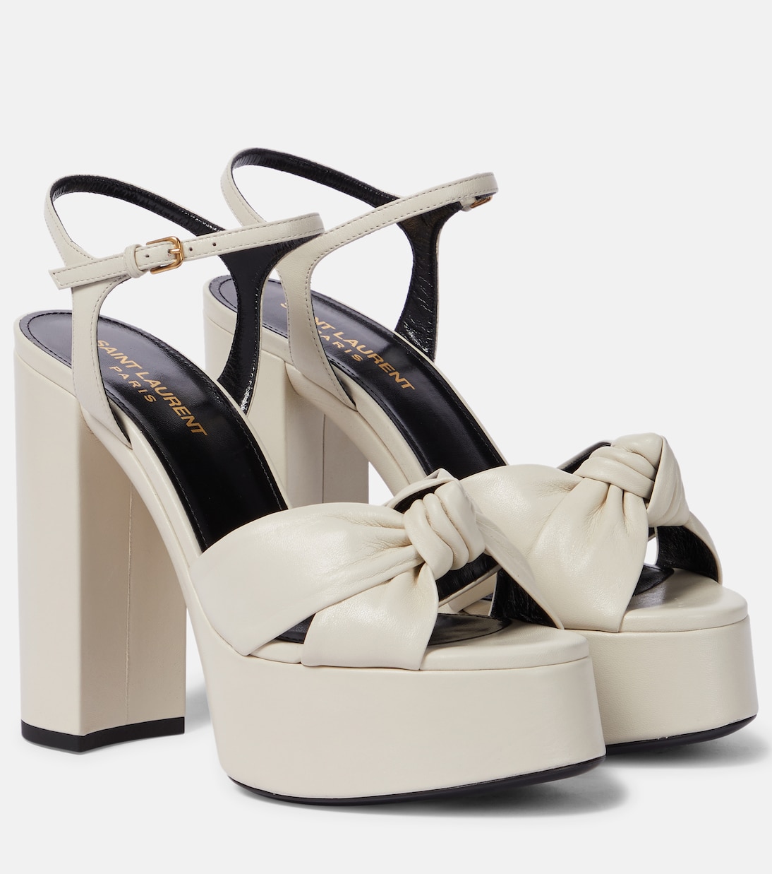 Sandales Bianca 125 à plateau en cuir | Saint Laurent