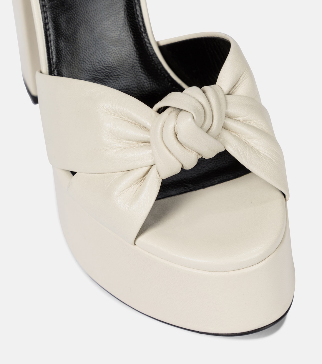 Sandales Bianca 125 à plateau en cuir | Saint Laurent