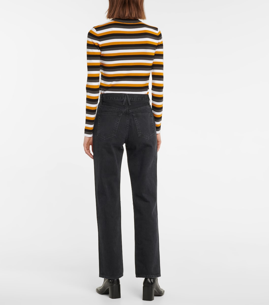 Jeans regular distressed London a vita alta | Slvrlake