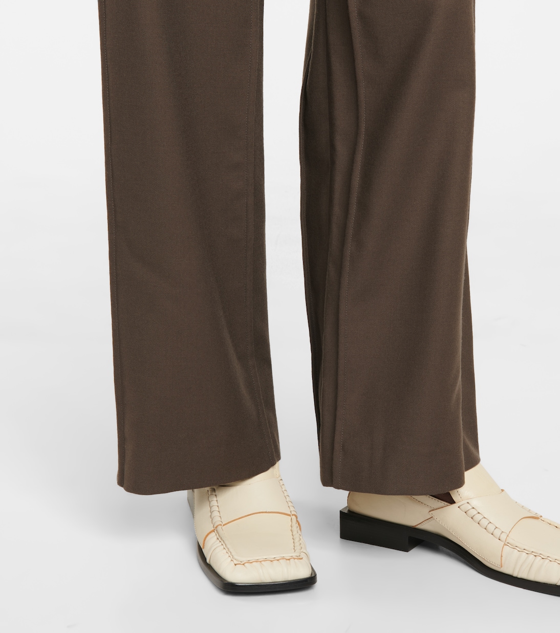 Pantaloni in twill di lana a gamba larga | Acne Studios