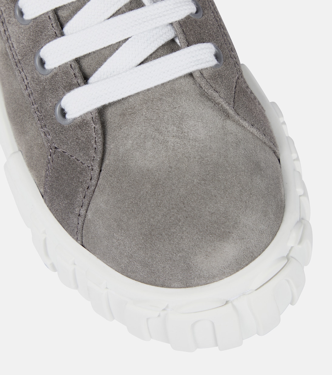 Shearling-lined suede sneakers | Miu Miu