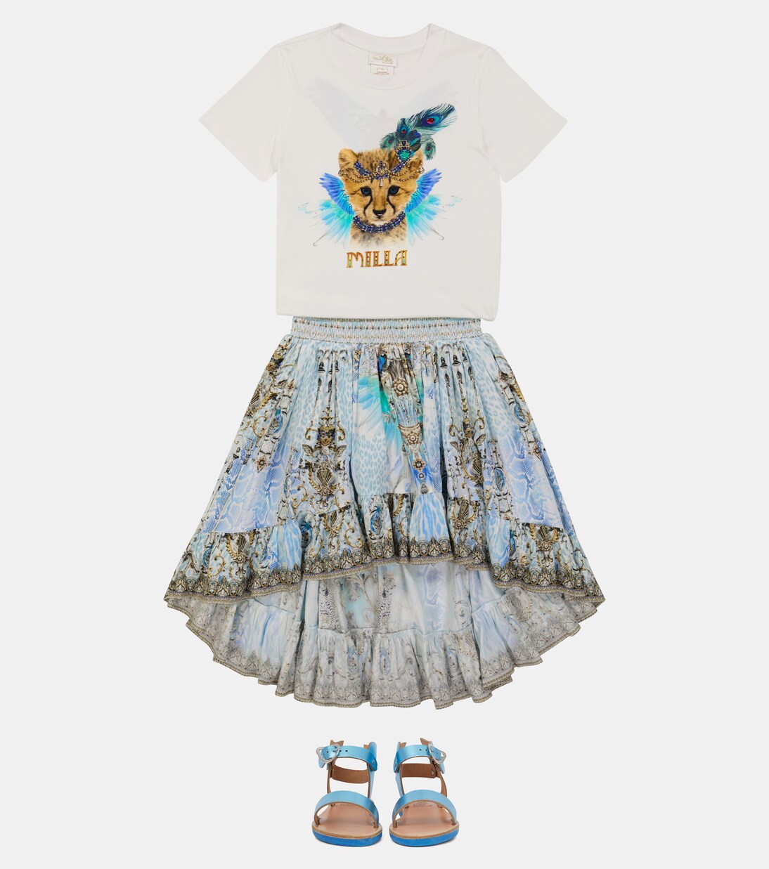 Bedruckter Rock aus Baumwolle | Camilla Kids