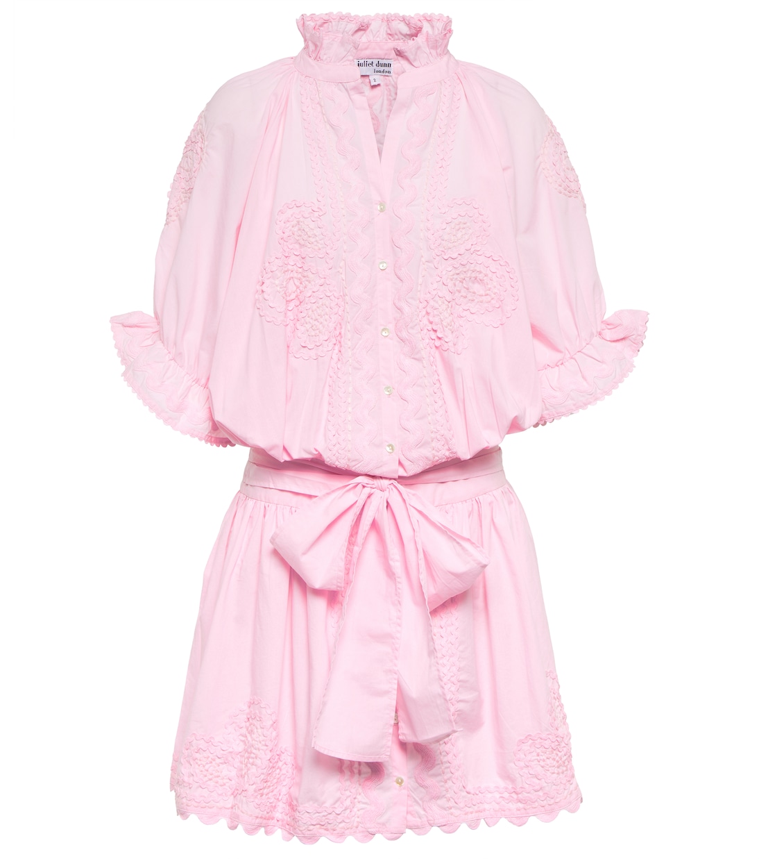 Besticktes Minikleid aus Baumwolle | Juliet Dunn